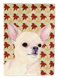 Chihuahua Fall Leaves Portrait Garden Flag Mailbox Decorative Yard Banner Outside Patio Artwork for Flower Beds, Garden Size, Multicolor