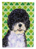 Portuguese Water Dog St. Patrick's Day Shamrock Garden Flag Mailbox Decorative Yard Banner Outside Patio Artwork for Flower Beds, Garden Size, Multicolor