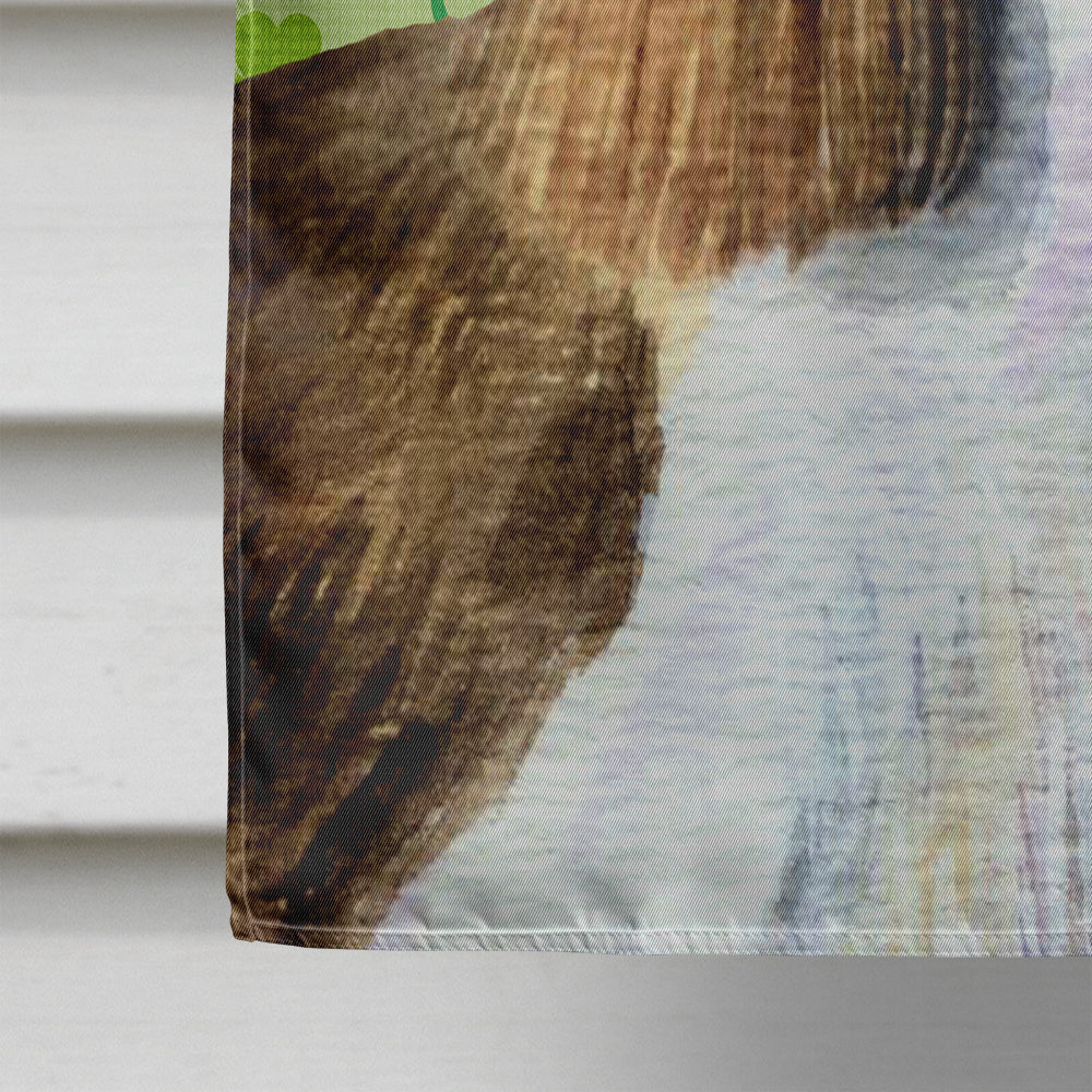 Springer Spaniel St. Patrick's Day Shamrock Portrait House Flag 28x40 Porch Sleeve Pole Decorative Outside Yard Banner Artwork Wall Hanging, Polyester