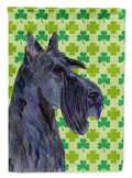 Scottish Terrier St. Patrick's Day Shamrock Portrait Garden Flag Mailbox Decorative Yard Banner Outside Patio Artwork for Flower Beds, Garden Size, Multicolor