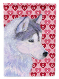 Siberian Husky Hearts Love Valentine's Day Garden Flag Mailbox Decorative Yard Banner Outside Patio Artwork for Flower Beds, Garden Size, Multicolor