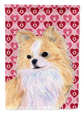 Chihuahua Hearts Love and Valentine's Day Portrait Garden Flag Mailbox Decorative Yard Banner Outside Patio Artwork for Flower Beds, Garden Size, Multicolor
