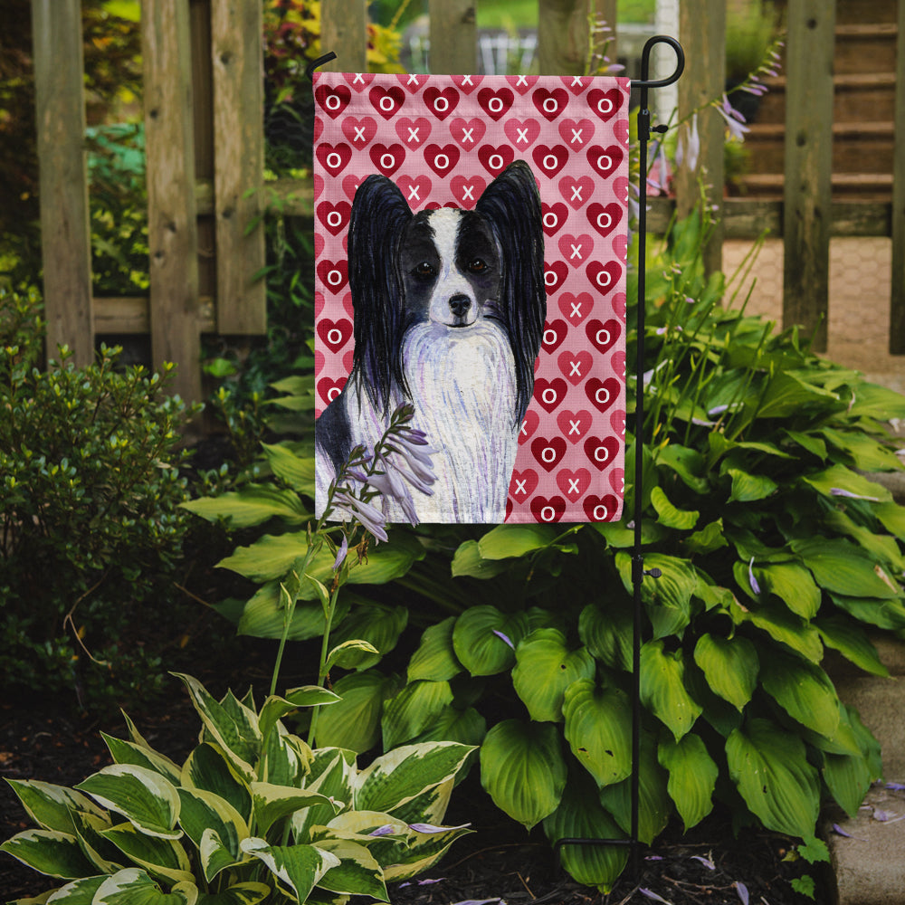 Papillon Hearts Love and Valentine's Day Portrait Garden Flag Mailbox Decorative Yard Banner Outside Patio Artwork for Flower Beds, Garden Size, Multicolor