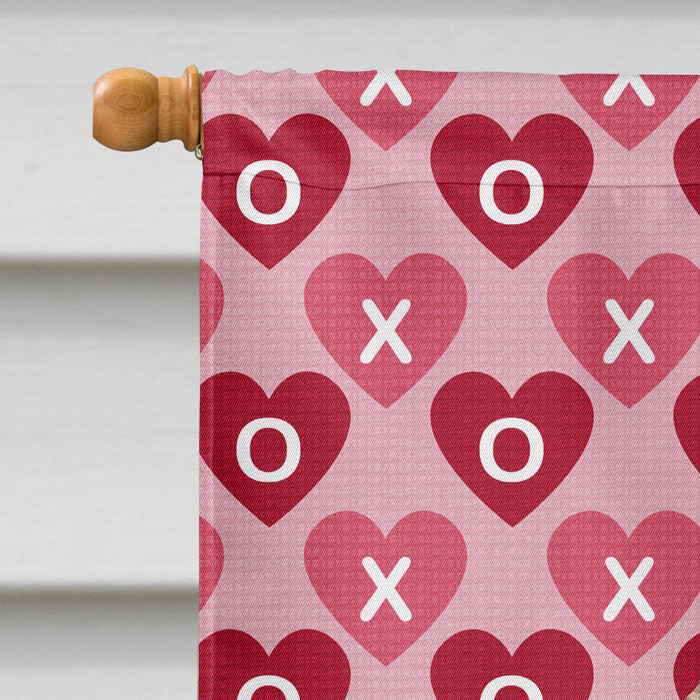 Irish Wolfhound Hearts Love and Valentine's Day Portrait House Flag 28x40 Porch Sleeve Pole Decorative Outside Yard Banner Artwork Wall Hanging, Polyester