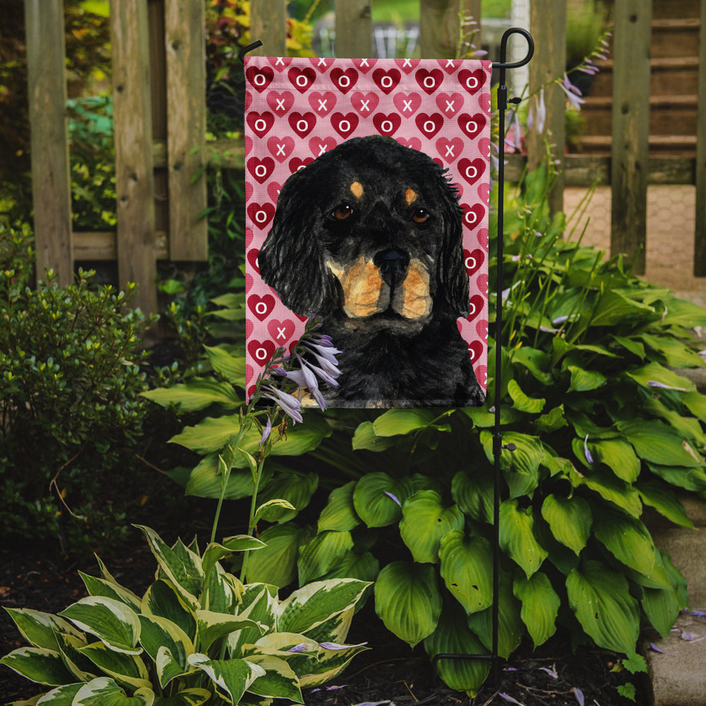 Gordon Setter Hearts Love and Valentine's Day Portrait Garden Flag Mailbox Decorative Yard Banner Outside Patio Artwork for Flower Beds, Garden Size, Multicolor