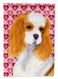 Cavalier Spaniel Hearts Love and Valentine's Day Portrait Garden Flag Mailbox Decorative Yard Banner Outside Patio Artwork for Flower Beds, Garden Size, Multicolor