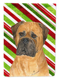 Bullmastiff Candy Cane Holiday Christmas Garden Flag Mailbox Decorative Yard Banner Outside Patio Artwork for Flower Beds, Garden Size, Multicolor
