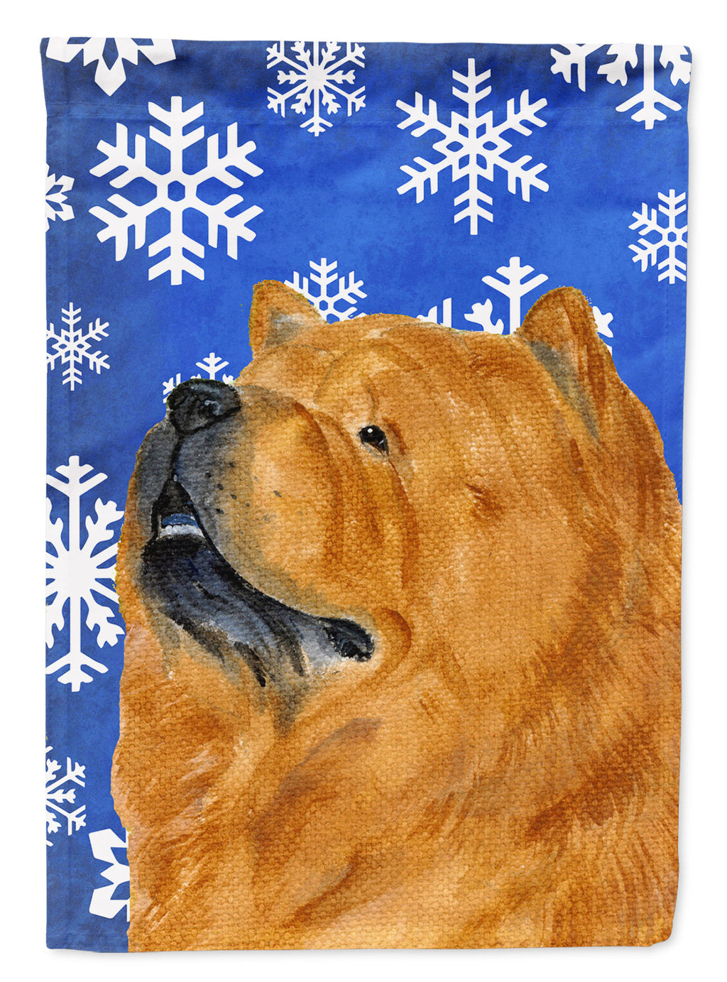 Chow Chow Winter Snowflakes Holiday Garden Flag Mailbox Decorative Yard Banner Outside Patio Artwork for Flower Beds, Garden Size, Multicolor