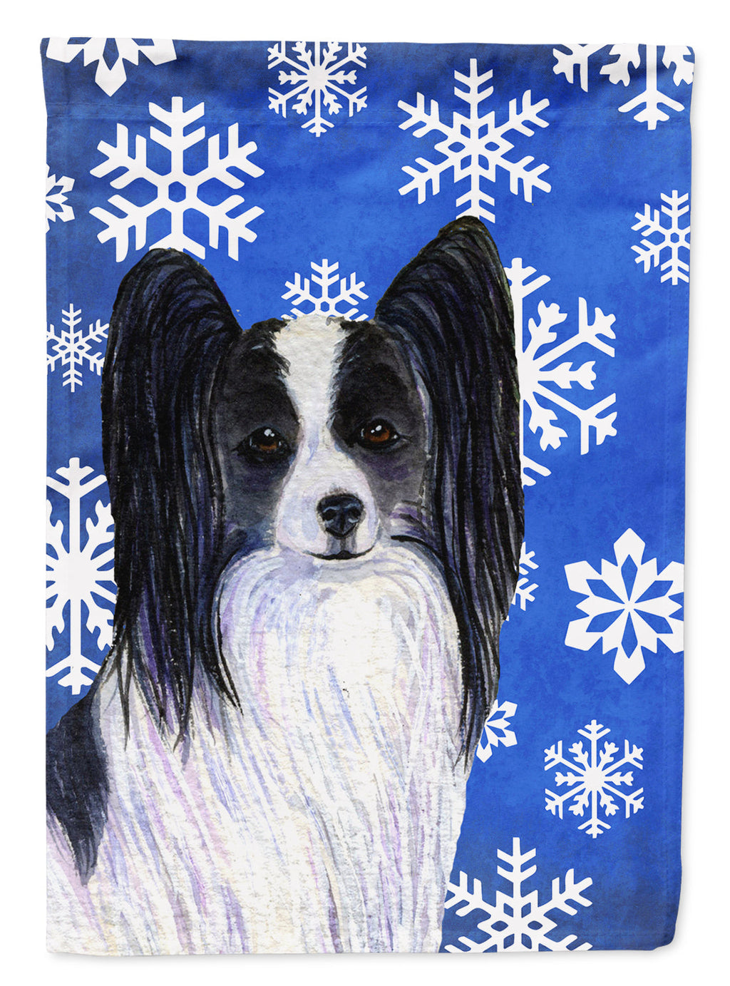 Papillon Winter Snowflakes Holiday Garden Flag Mailbox Decorative Yard Banner Outside Patio Artwork for Flower Beds, Garden Size, Multicolor