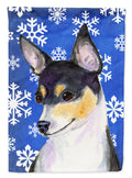 Chihuahua Winter Snowflakes Holiday Garden Flag Mailbox Decorative Yard Banner Outside Patio Artwork for Flower Beds, Garden Size, Multicolor