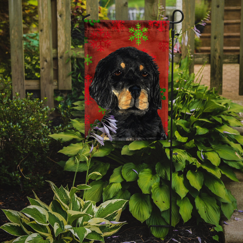 Gordon Setter Red Green Snowflakes Christmas Garden Flag Mailbox Decorative Yard Banner Outside Patio Artwork for Flower Beds, Garden Size, Multicolor