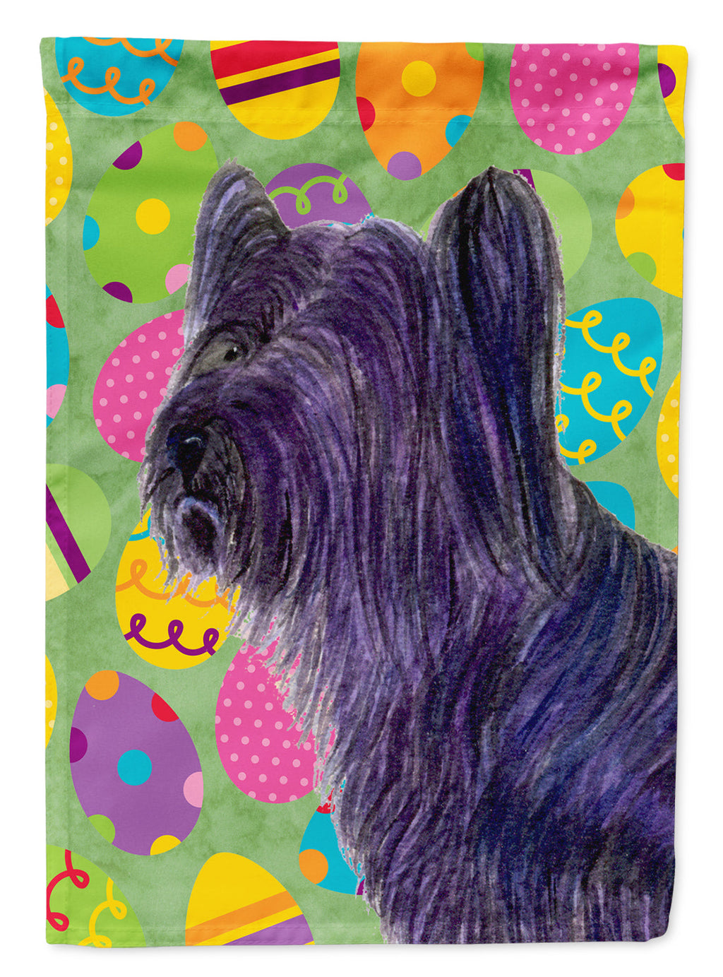 Skye Terrier Easter Eggtravaganza Garden Flag Mailbox Decorative Yard Banner Outside Patio Artwork for Flower Beds, Garden Size, Multicolor