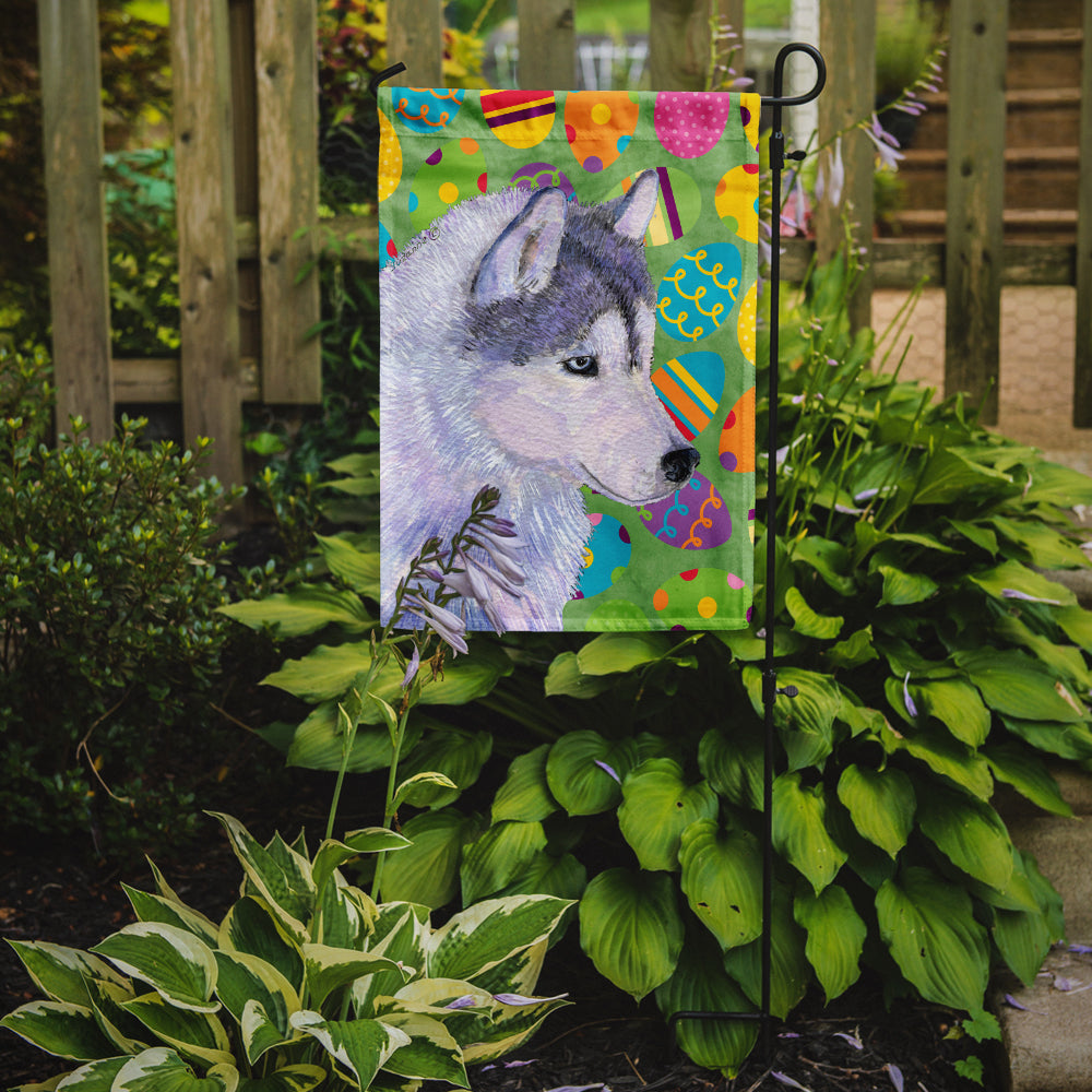 Siberian Husky Easter Eggtravaganza Garden Flag Mailbox Decorative Yard Banner Outside Patio Artwork for Flower Beds, Garden Size, Multicolor