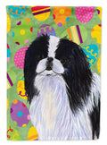 Japanese Chin Easter Eggtravaganza Garden Flag Mailbox Decorative Yard Banner Outside Patio Artwork for Flower Beds, Garden Size, Multicolor