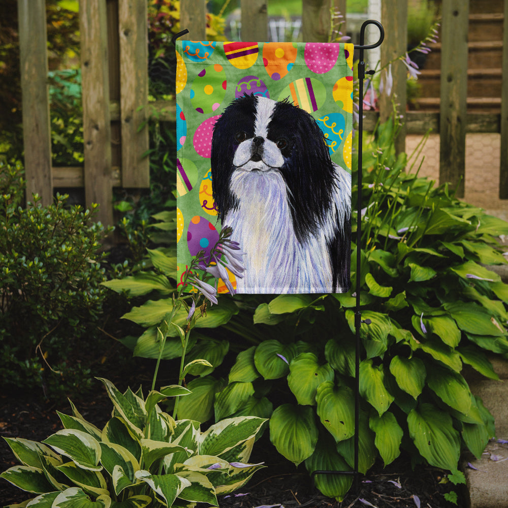 Japanese Chin Easter Eggtravaganza Garden Flag Mailbox Decorative Yard Banner Outside Patio Artwork for Flower Beds, Garden Size, Multicolor