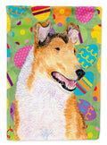 Collie Smooth Easter Eggtravaganza Garden Flag Mailbox Decorative Yard Banner Outside Patio Artwork for Flower Beds, Garden Size, Multicolor