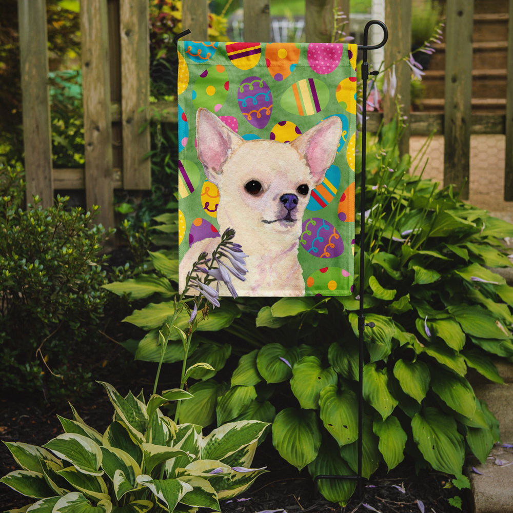 Chihuahua Easter Eggtravaganza Garden Flag Mailbox Decorative Yard Banner Outside Patio Artwork for Flower Beds, Garden Size, Multicolor