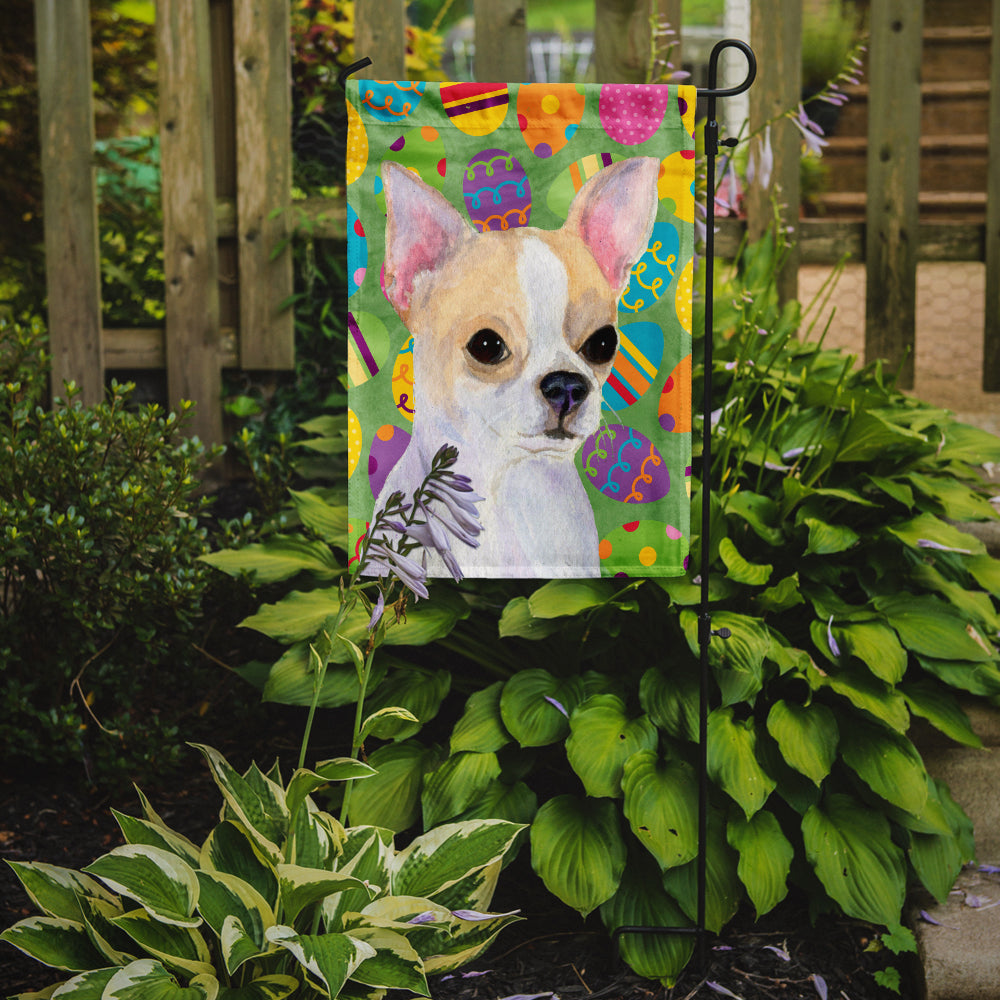Chihuahua Easter Eggtravaganza Garden Flag Mailbox Decorative Yard Banner Outside Patio Artwork for Flower Beds, Garden Size, Multicolor