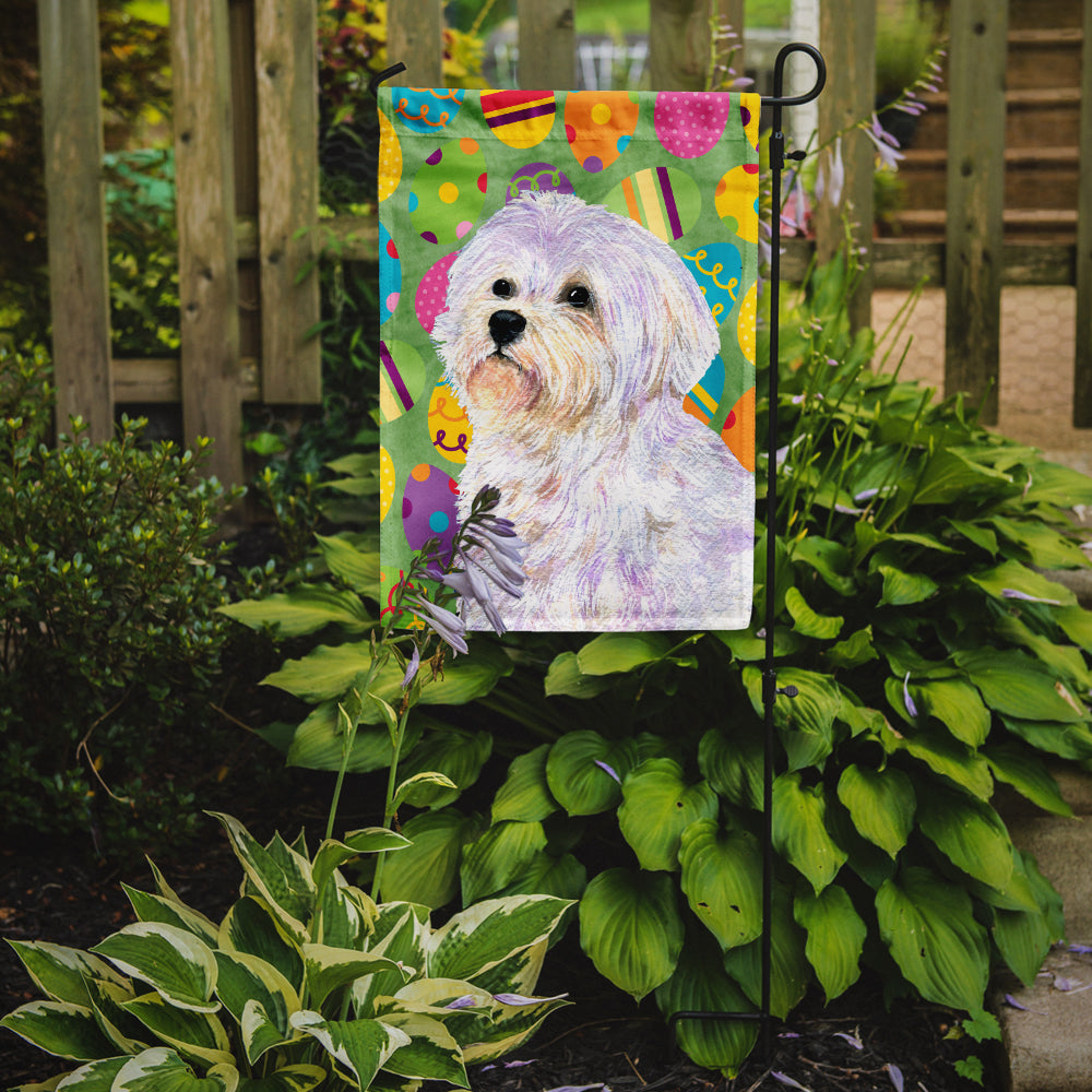 Maltese Easter Eggtravaganza Garden Flag Mailbox Decorative Yard Banner Outside Patio Artwork for Flower Beds, Garden Size, Multicolor