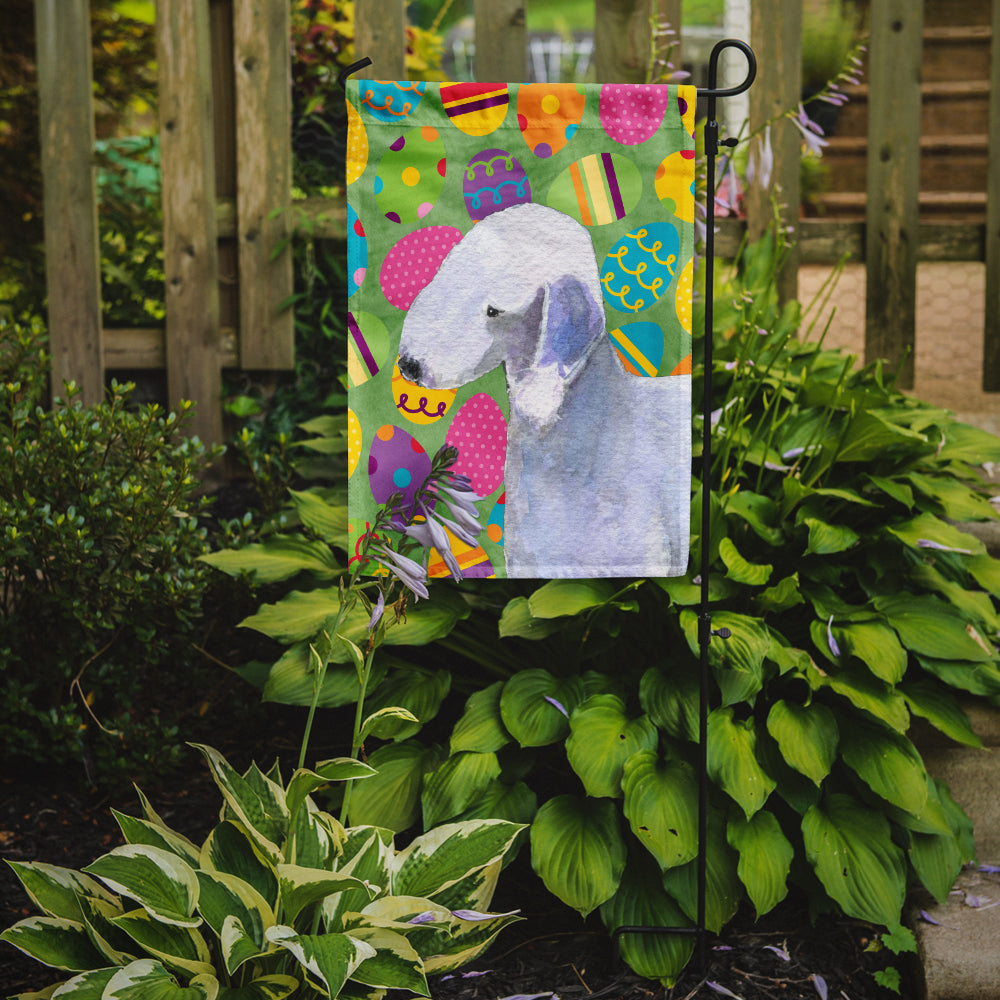 Bedlington Terrier Easter Eggtravaganza Garden Flag Mailbox Decorative Yard Banner Outside Patio Artwork for Flower Beds, Garden Size, Multicolor