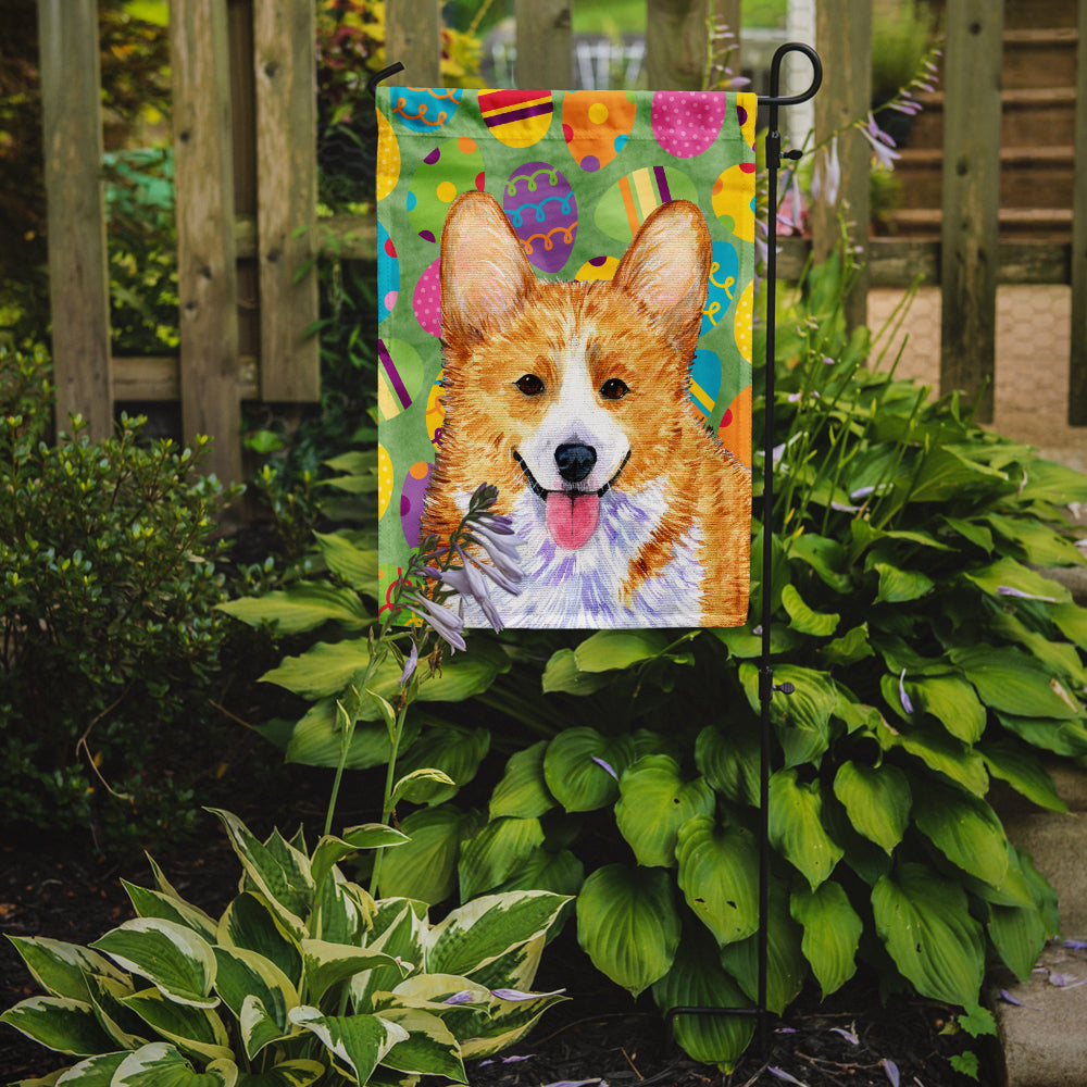 Corgi Easter Eggtravaganza Garden Flag Mailbox Decorative Yard Banner Outside Patio Artwork for Flower Beds, Garden Size, Multicolor