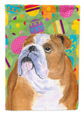 Bulldog English Easter Eggtravaganza Garden Flag Mailbox Decorative Yard Banner Outside Patio Artwork for Flower Beds, Garden Size, Multicolor