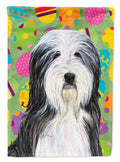 Bearded Collie Easter Eggtravaganza Garden Flag Mailbox Decorative Yard Banner Outside Patio Artwork for Flower Beds, Garden Size, Multicolor