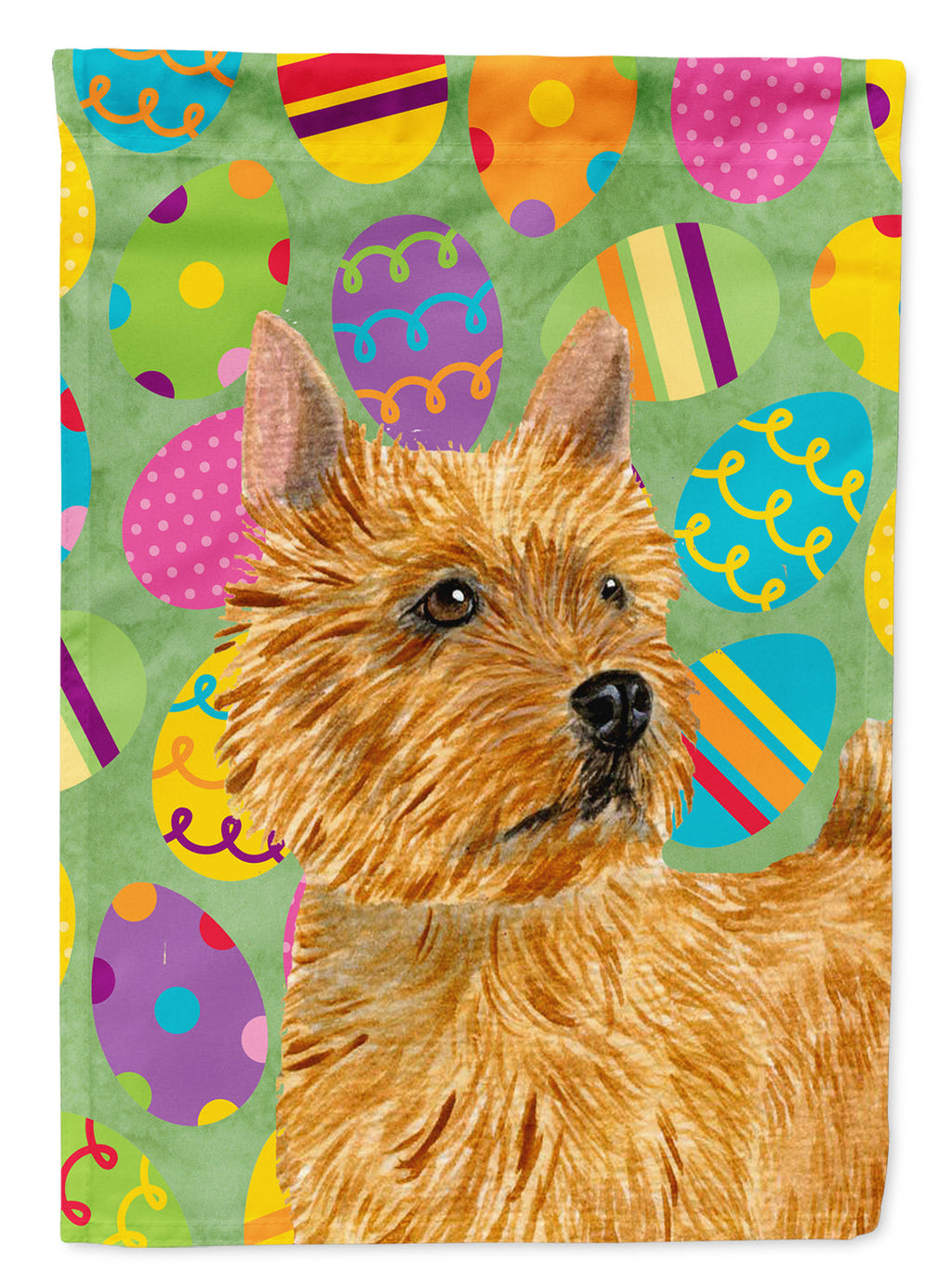 Norwich Terrier Easter Eggtravaganza Garden Flag Mailbox Decorative Yard Banner Outside Patio Artwork for Flower Beds, Garden Size, Multicolor
