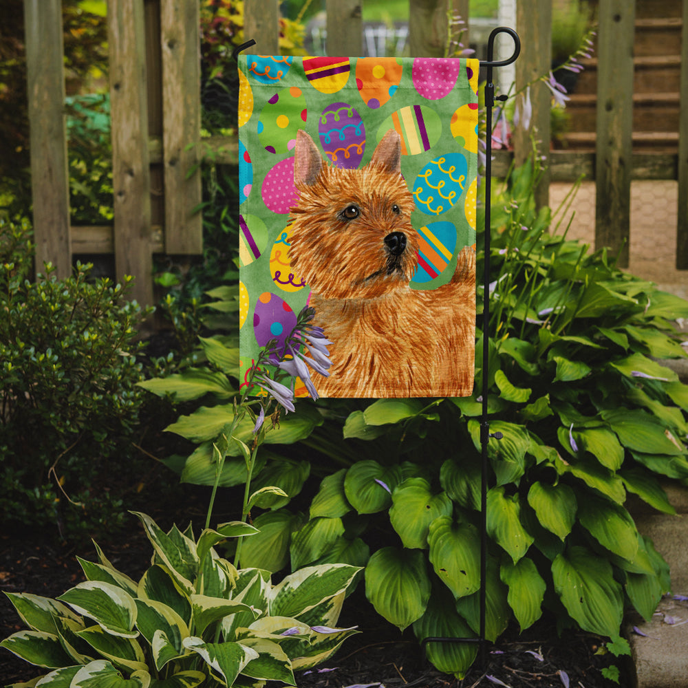Norwich Terrier Easter Eggtravaganza Garden Flag Mailbox Decorative Yard Banner Outside Patio Artwork for Flower Beds, Garden Size, Multicolor