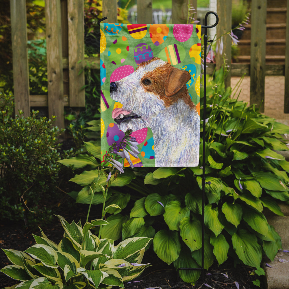 Jack Russell Terrier Easter Eggtravaganza Garden Flag Mailbox Decorative Yard Banner Outside Patio Artwork for Flower Beds, Garden Size, Multicolor