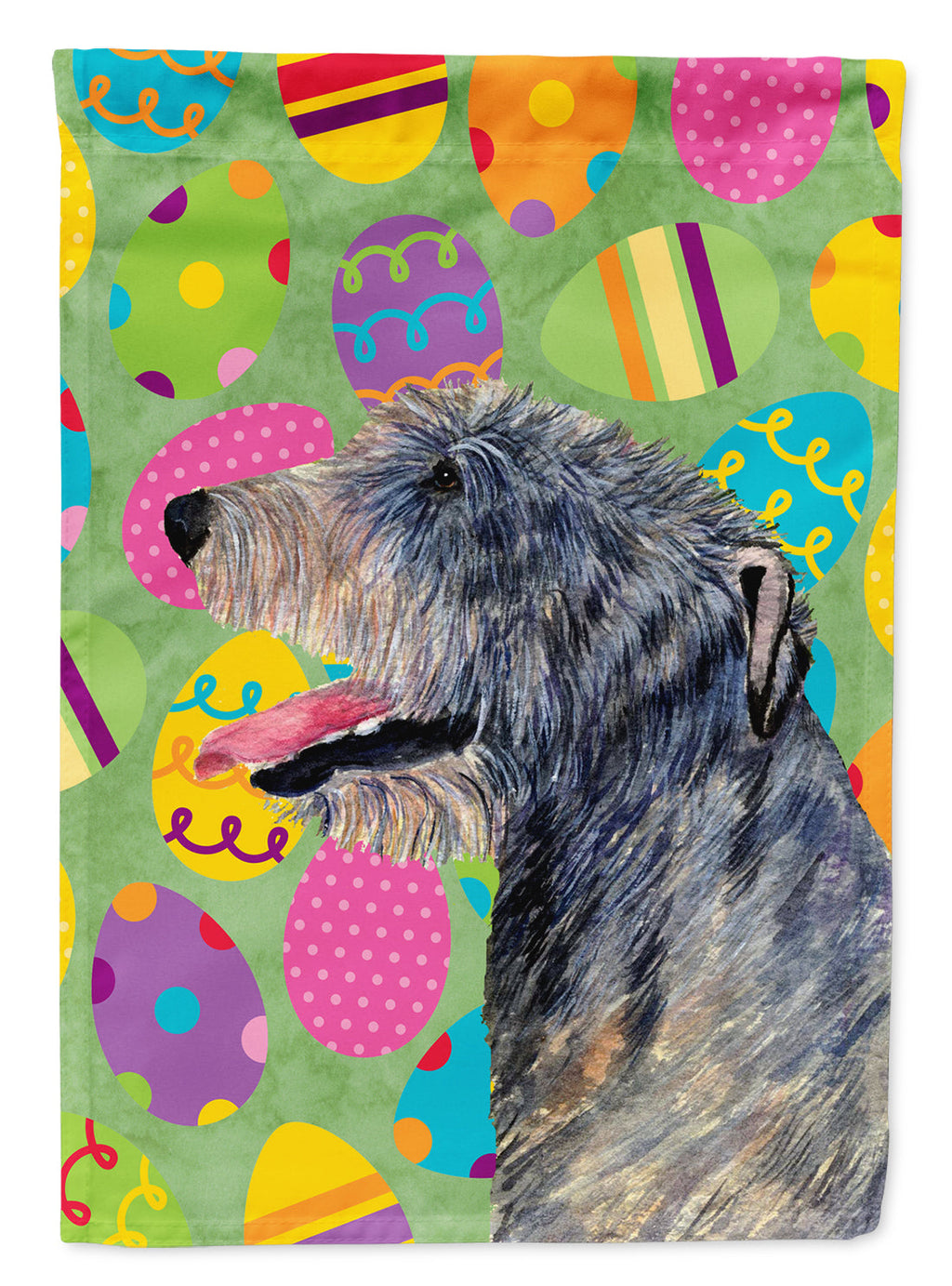 Irish Wolfhound Easter Eggtravaganza Garden Flag Mailbox Decorative Yard Banner Outside Patio Artwork for Flower Beds, Garden Size, Multicolor