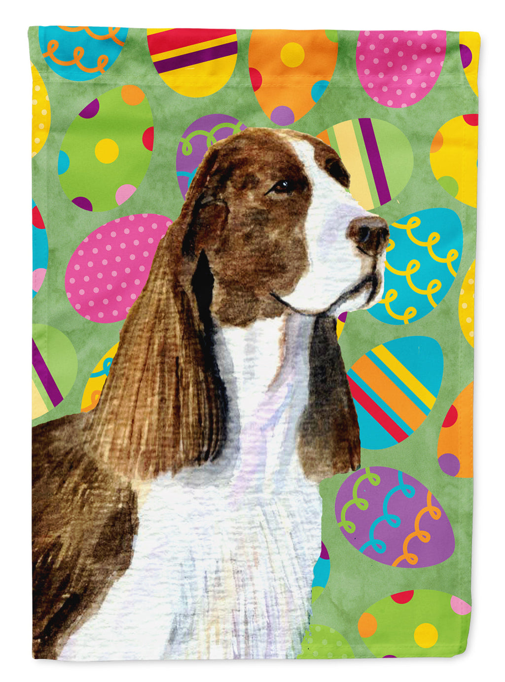 Springer Spaniel Easter Eggtravaganza Garden Flag Mailbox Decorative Yard Banner Outside Patio Artwork for Flower Beds, Garden Size, Multicolor