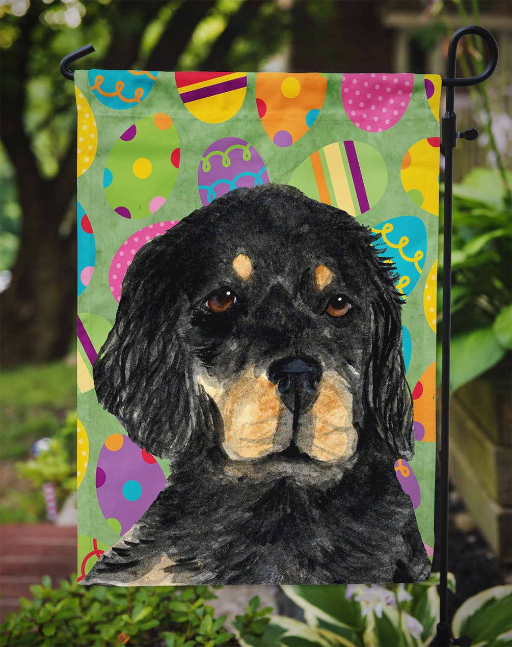 Gordon Setter Easter Eggtravaganza Garden Flag Mailbox Decorative Yard Banner Outside Patio Artwork for Flower Beds, Garden Size, Multicolor