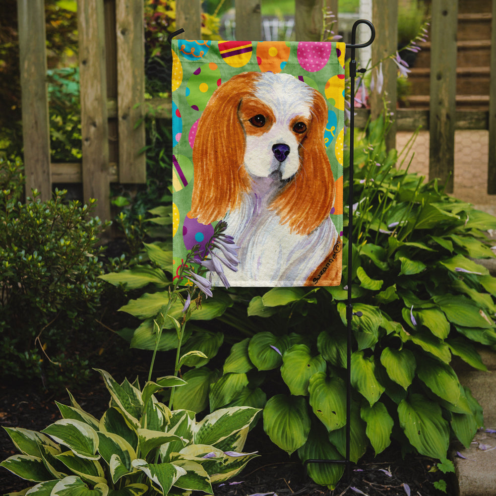 Cavalier Spaniel Easter Eggtravaganza Garden Flag Mailbox Decorative Yard Banner Outside Patio Artwork for Flower Beds, Garden Size, Multicolor