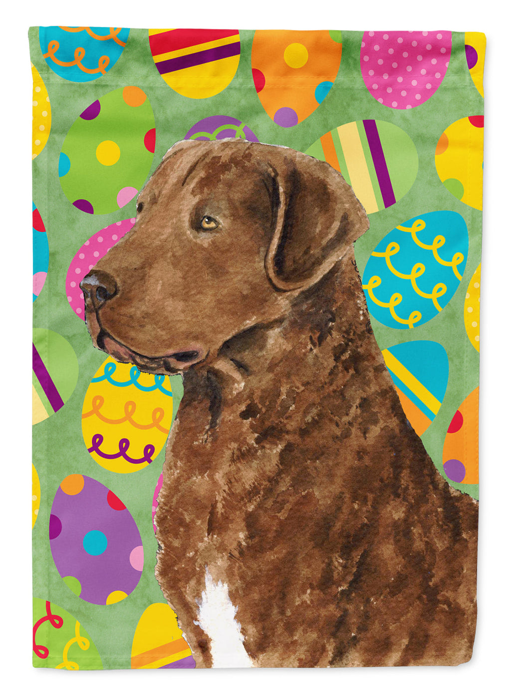 Chesapeake Bay Retriever Easter Eggtravaganza Garden Flag Mailbox Decorative Yard Banner Outside Patio Artwork for Flower Beds, Garden Size, Multicolor