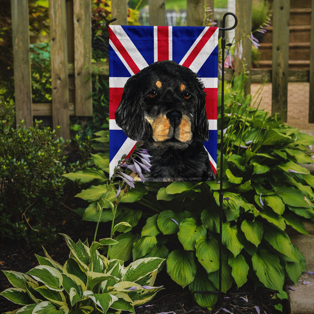 Gordon Setter with English Union Jack British Flag Garden Flag Mailbox Decorative Yard Banner Outside Patio Artwork for Flower Beds, Garden Size, Multicolor