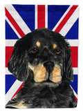 Gordon Setter with English Union Jack British Flag Garden Flag Mailbox Decorative Yard Banner Outside Patio Artwork for Flower Beds, Garden Size, Multicolor