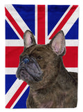 French Bulldog with English Union Jack British Flag Garden Flag Mailbox Decorative Yard Banner Outside Patio Artwork for Flower Beds, Garden Size, Multicolor