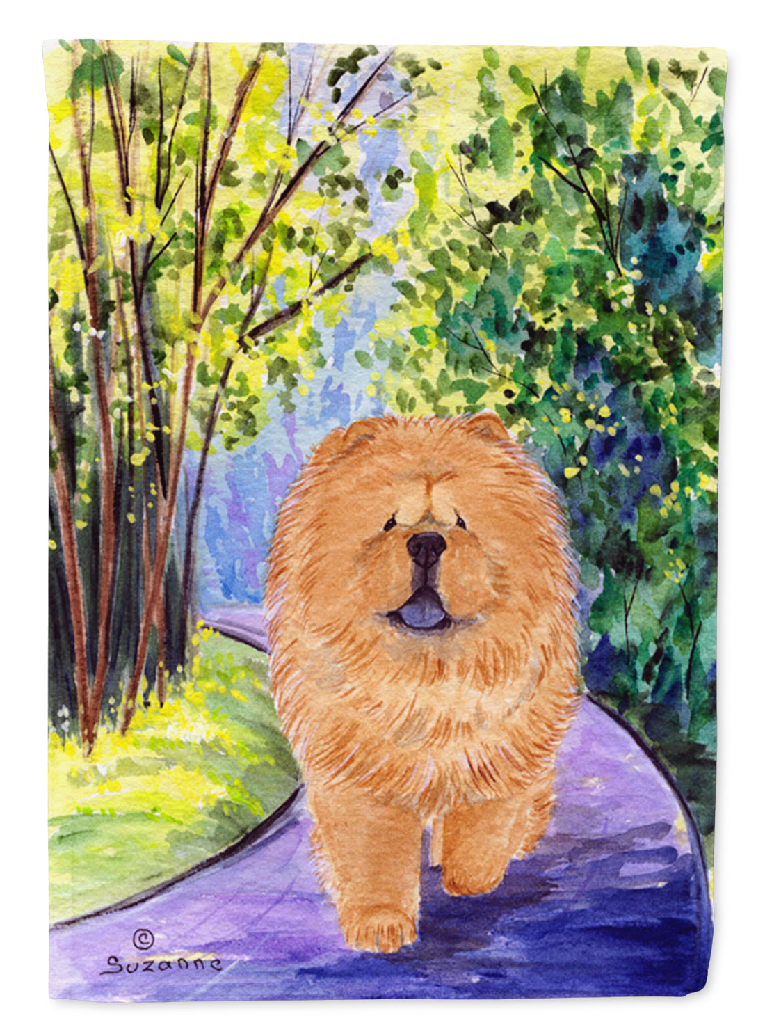 Chow Chow Garden Flag Mailbox Decorative Yard Banner Outside Patio Artwork for Flower Beds, Garden Size, Multicolor