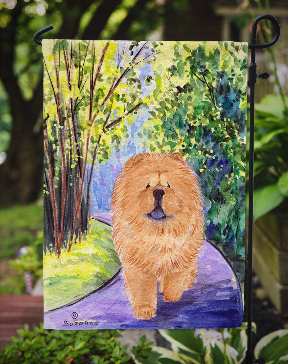 Chow Chow Garden Flag Mailbox Decorative Yard Banner Outside Patio Artwork for Flower Beds, Garden Size, Multicolor