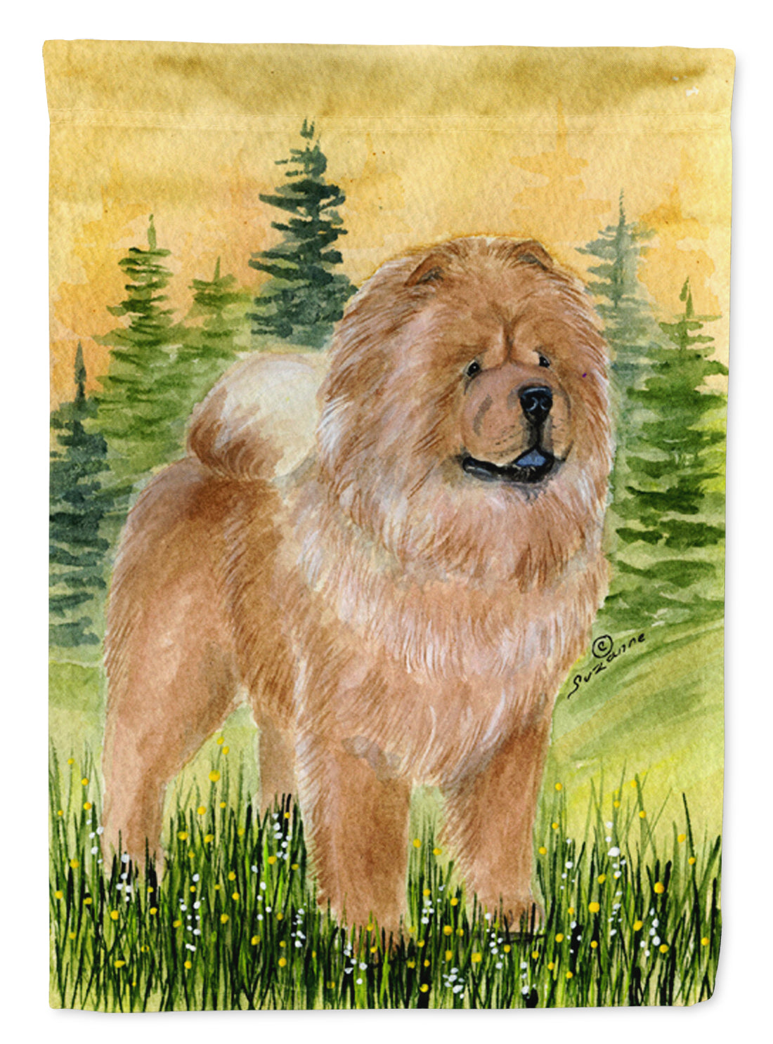 Chow Chow Garden Flag Mailbox Decorative Yard Banner Outside Patio Artwork for Flower Beds, Garden Size, Multicolor