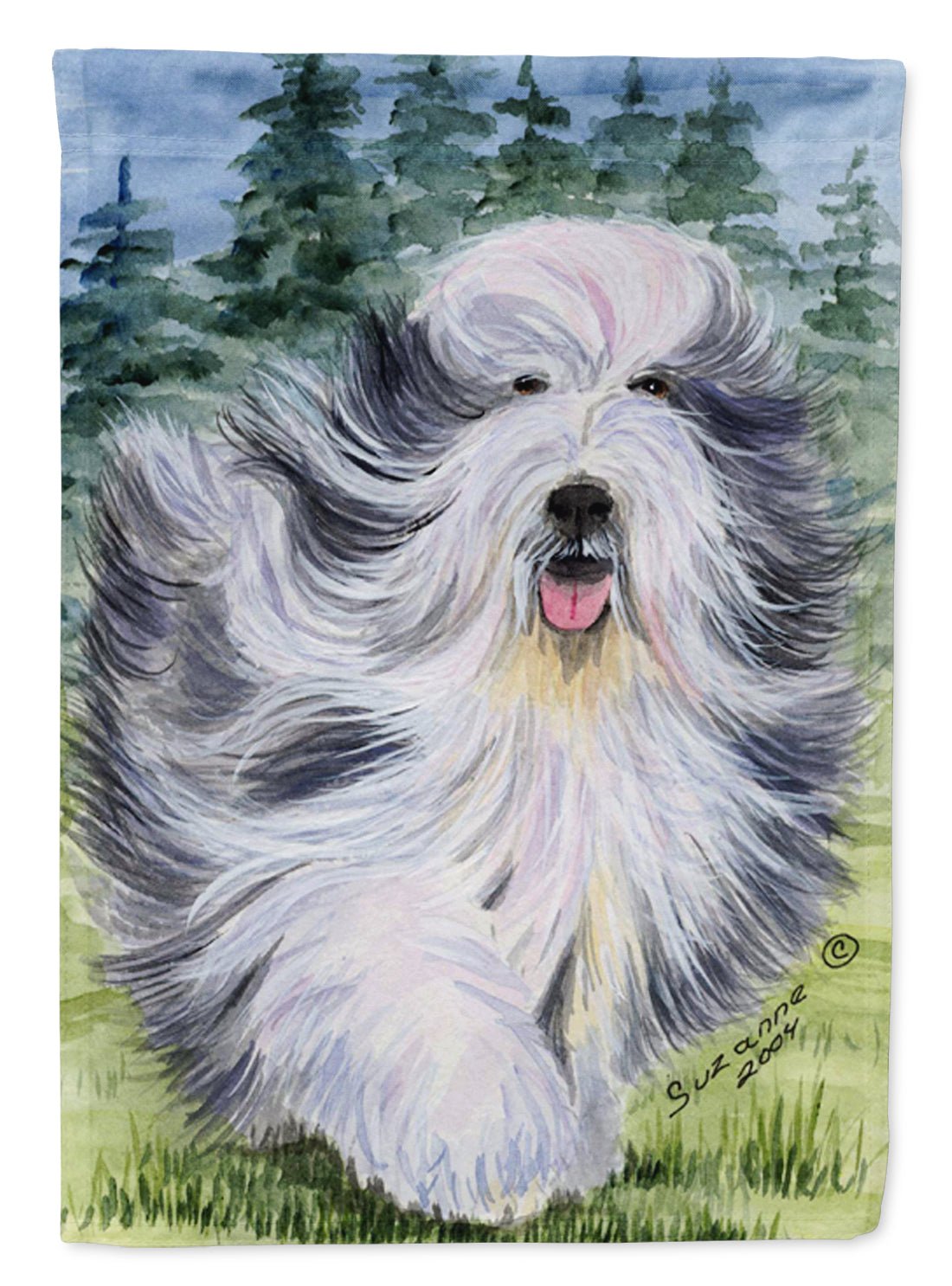 Bearded Collie Garden Flag Mailbox Decorative Yard Banner Outside Patio Artwork for Flower Beds, Garden Size, Multicolor