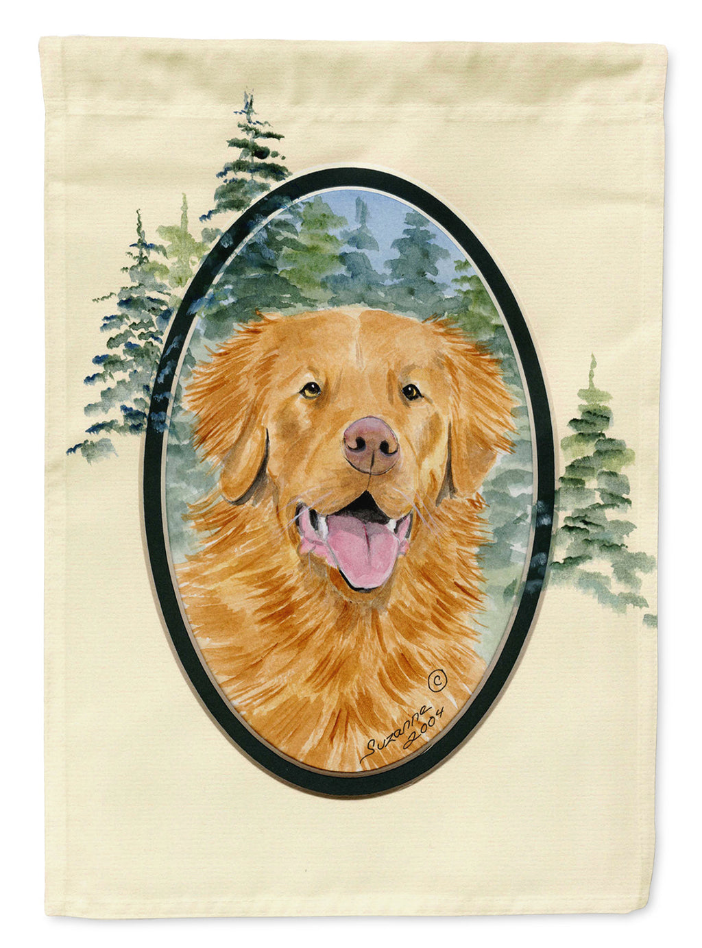 Nova Scotia Duck Toller Garden Flag Mailbox Decorative Yard Banner Outside Patio Artwork for Flower Beds, Garden Size, Multicolor
