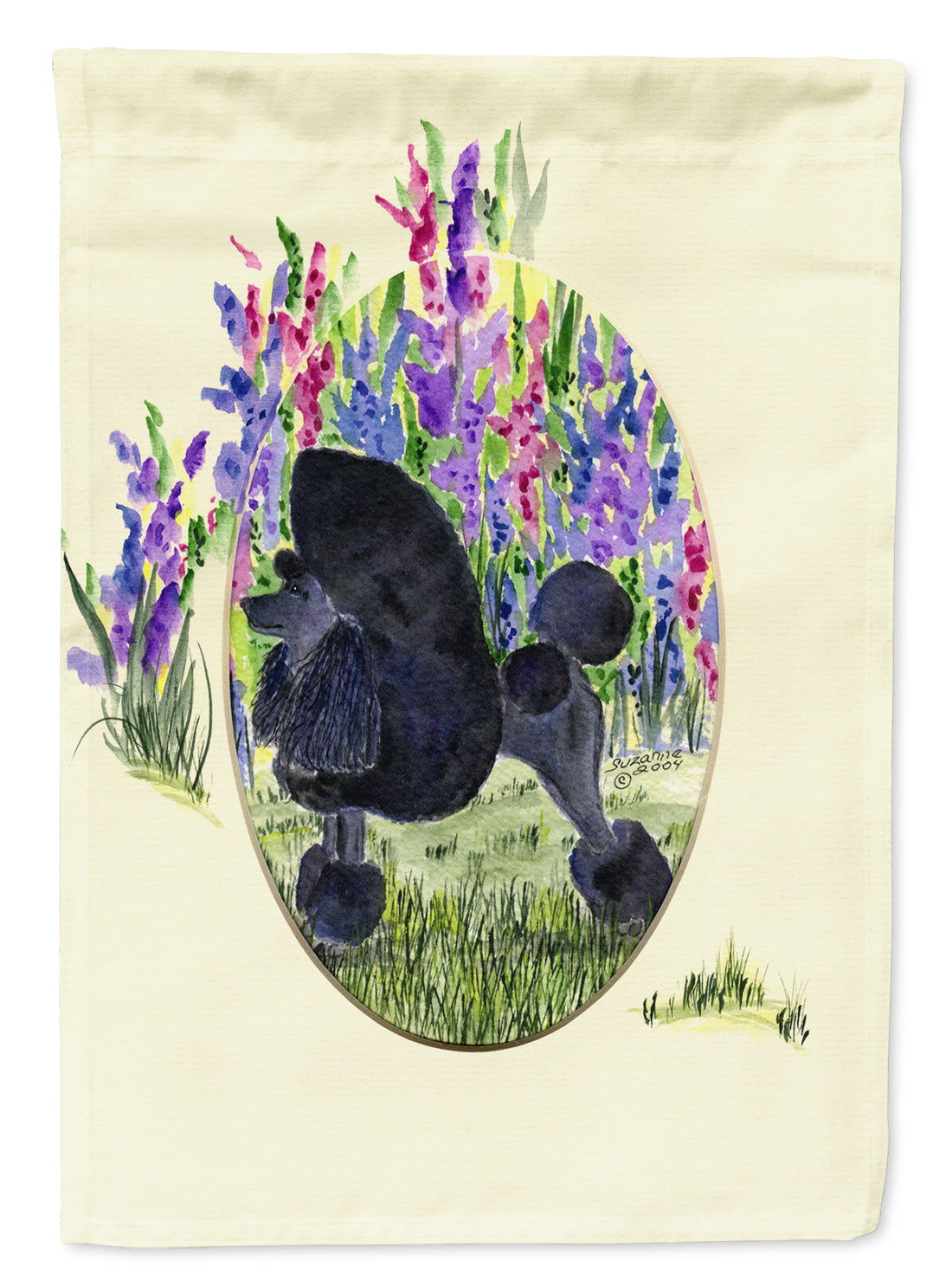 Poodle Garden Flag Mailbox Decorative Yard Banner Outside Patio Artwork for Flower Beds, Garden Size, Multicolor