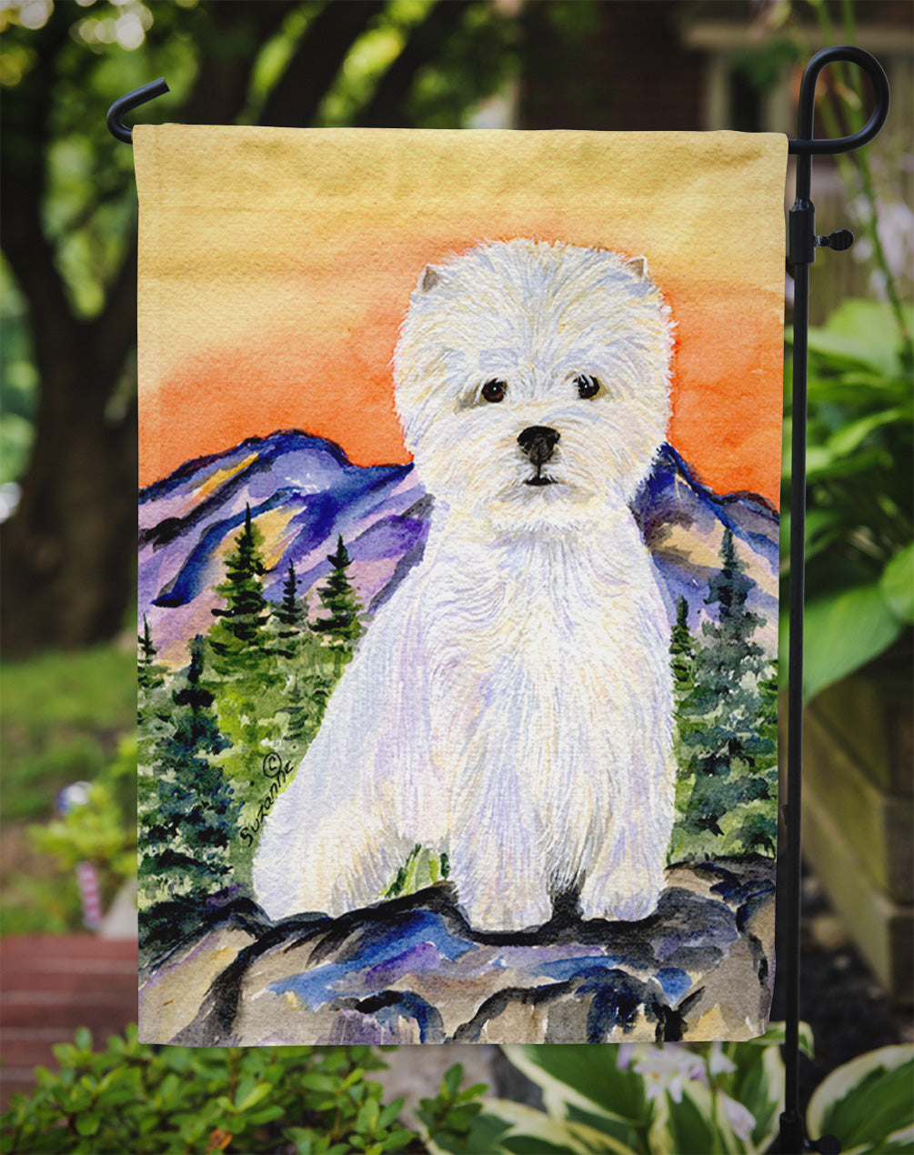Westie Garden Flag Mailbox Decorative Yard Banner Outside Patio Artwork for Flower Beds, Garden Size, Multicolor