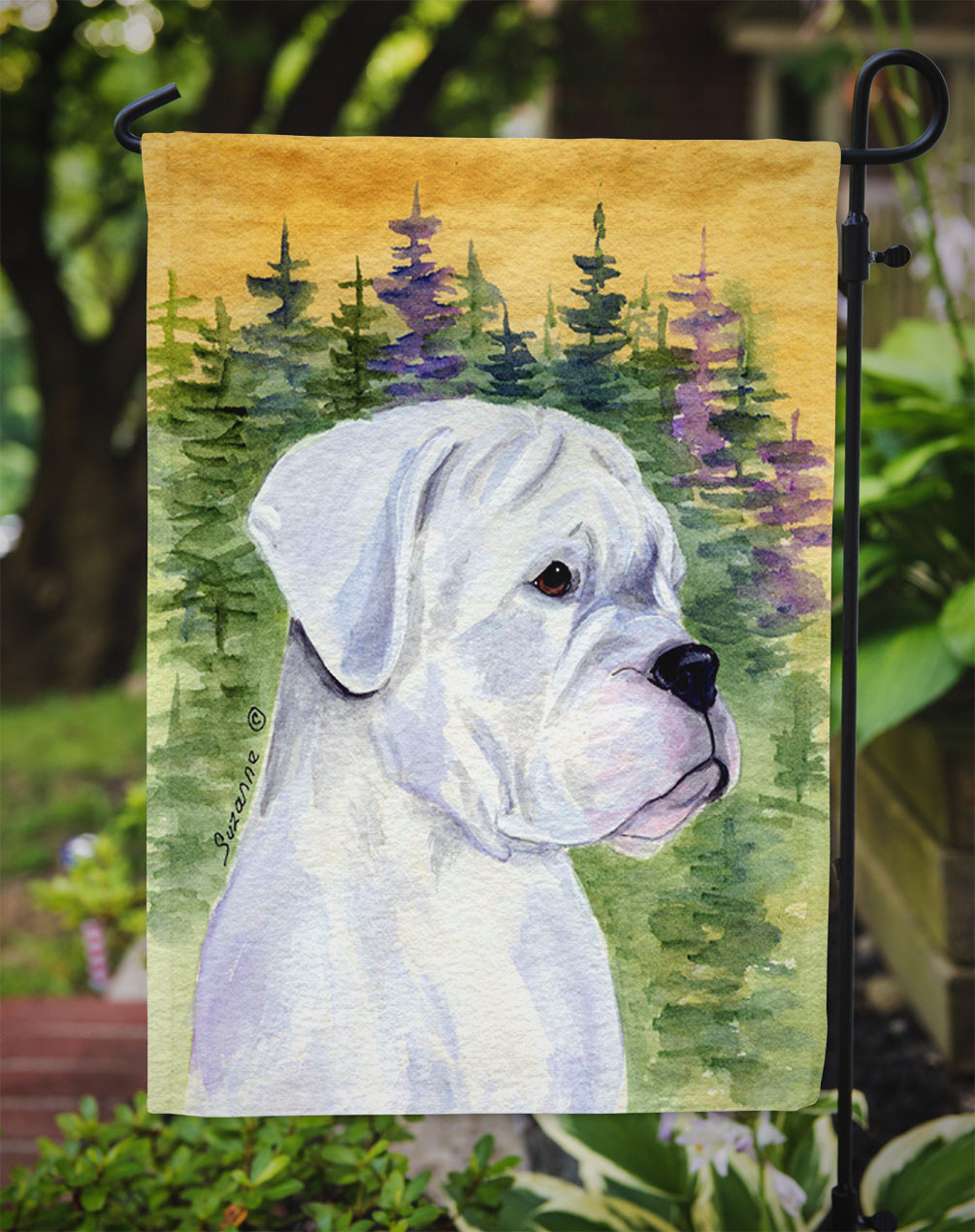 Boxer Garden Flag Mailbox Decorative Yard Banner Outside Patio Artwork for Flower Beds, Garden Size, Multicolor