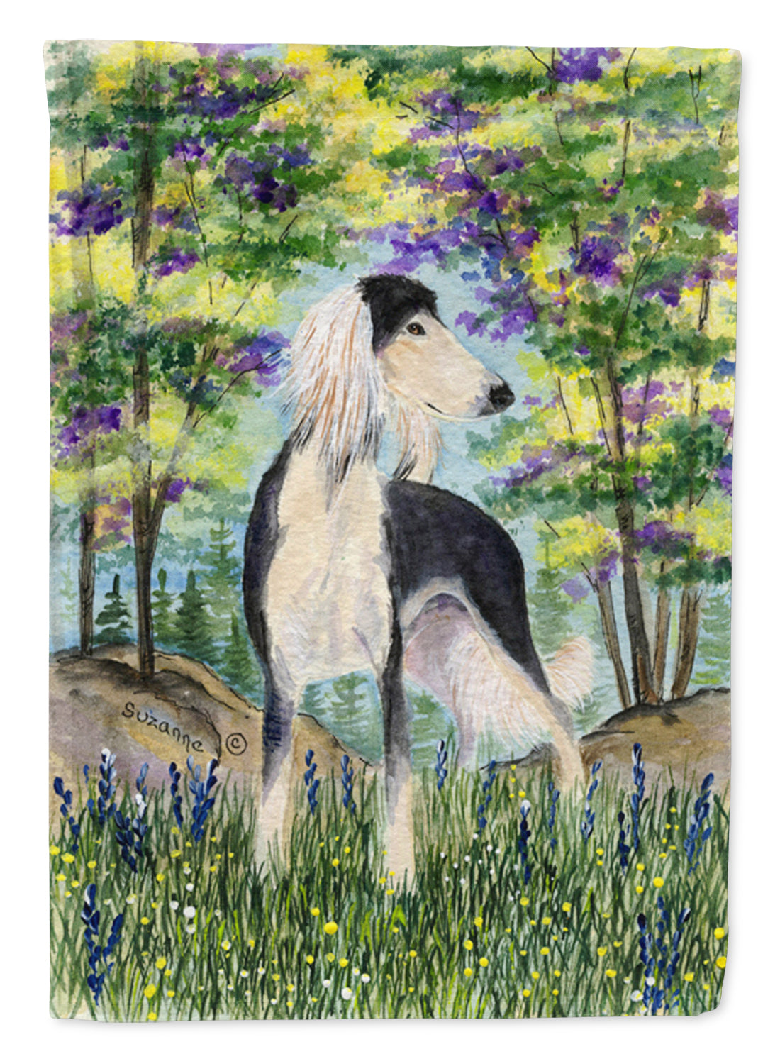 Saluki Garden Flag Mailbox Decorative Yard Banner Outside Patio Artwork for Flower Beds, Garden Size, Multicolor