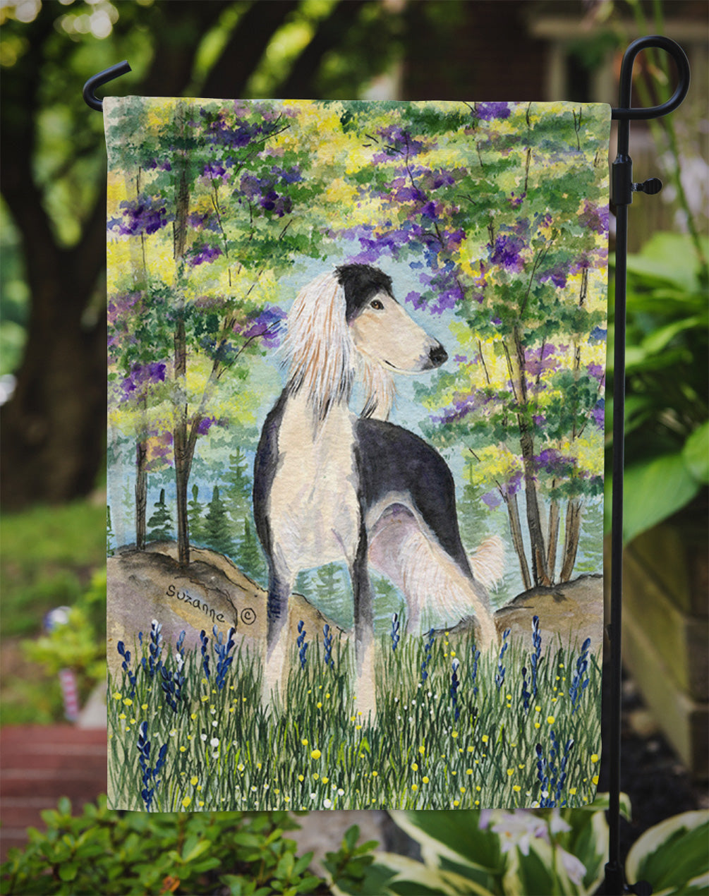 Saluki Garden Flag Mailbox Decorative Yard Banner Outside Patio Artwork for Flower Beds, Garden Size, Multicolor