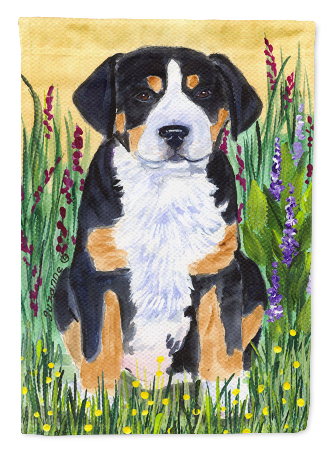 Greater Swiss Mountain Dog Garden Flag Mailbox Decorative Yard Banner Outside Patio Artwork for Flower Beds, Garden Size, Multicolor