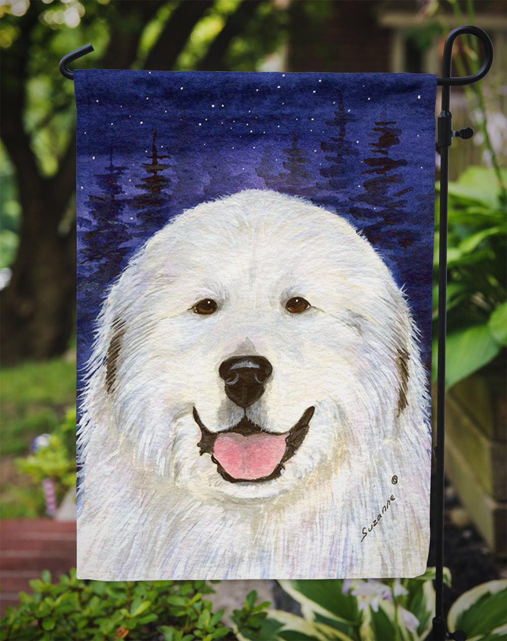 Great Pyrenees Garden Flag Mailbox Decorative Yard Banner Outside Patio Artwork for Flower Beds, Garden Size, Multicolor